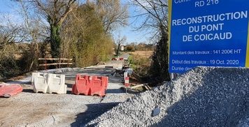 Reconstruction du pont de Coicaud