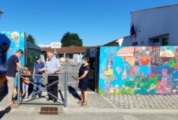 Inauguration de la fresque de l’école