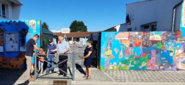 Inauguration de la fresque de l’école